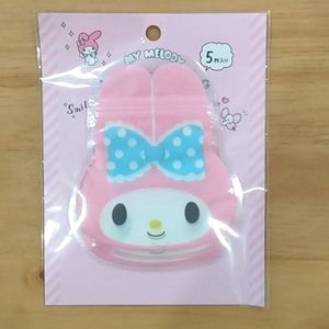 New Sanrio My Melody  Mini Plastic Zip Lock Bag bags 5 pack